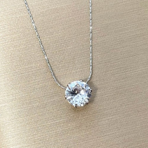 Damen halskette zirkonia - halskette,