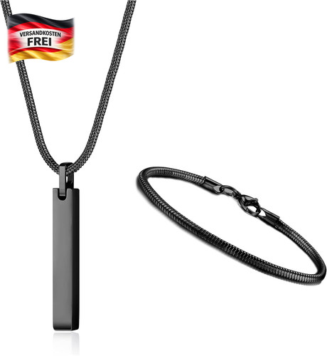 Edelstahl schmuckset für - edelstahl,