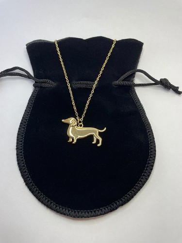 Dackel halskette gold hund - dackel,