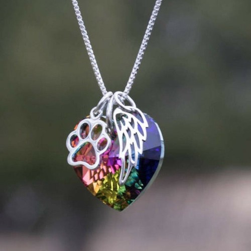 Regenbogen kristall herz engel - regenbogen,