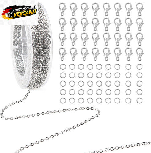 Edelstahl gliederkette diy - edelstahl,