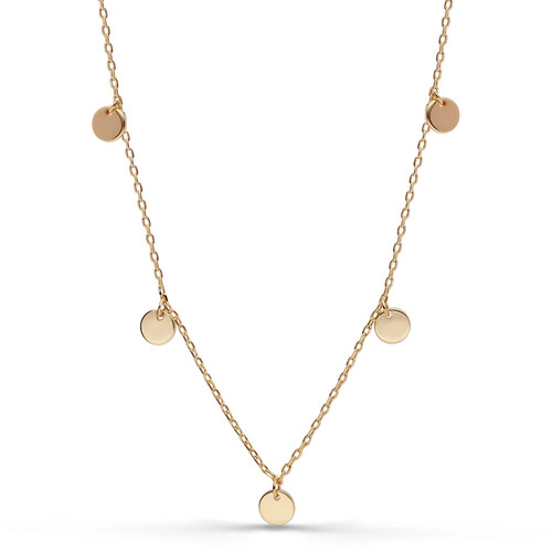 Halskette 18k vergoldet damen - halskette,