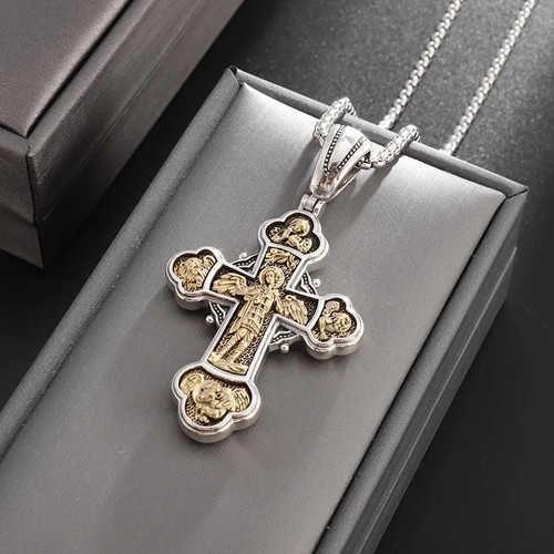 Edelstahl kreuzkette - ✝️,