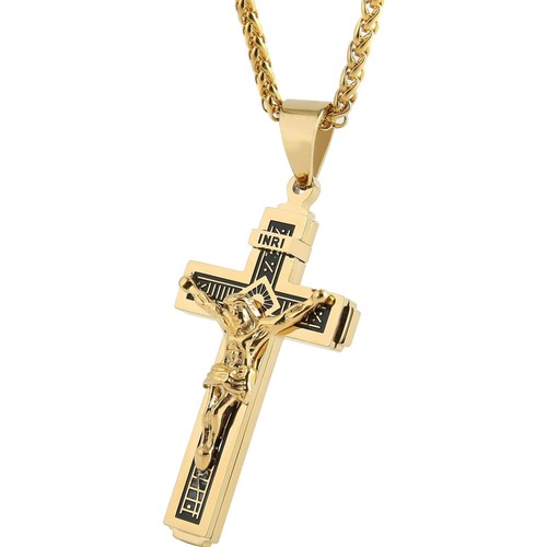 Kreuz halskette edelstahl - halskette,
