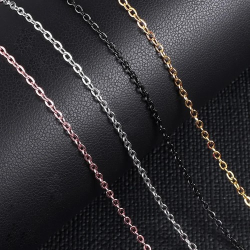 Edelstahl kette gold - edelstahl,