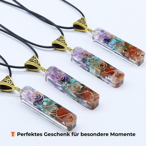 Chakra kristall halskette - kristall,
