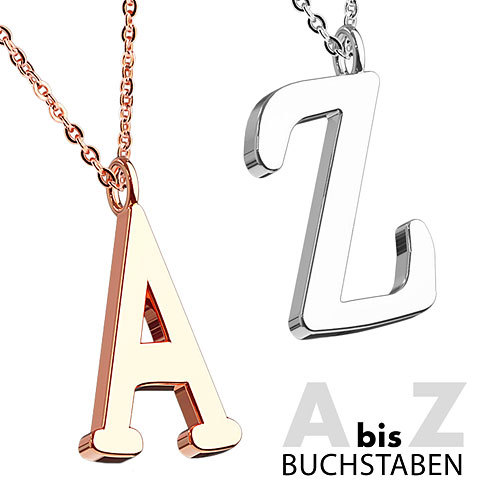 Halskette set mit buchstaben - halskette,