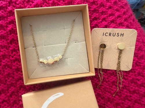 Icrush goldfarbenes schmuckset - icrush,