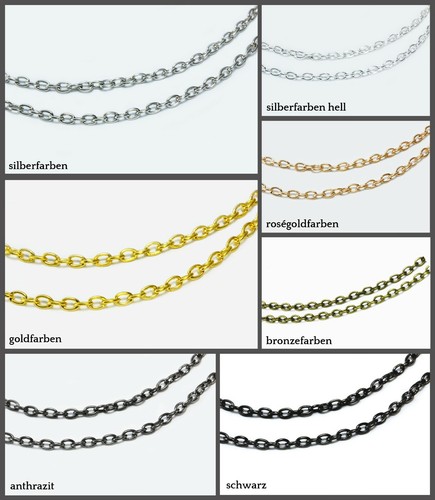 Metallkette 2x3mm - , 1m